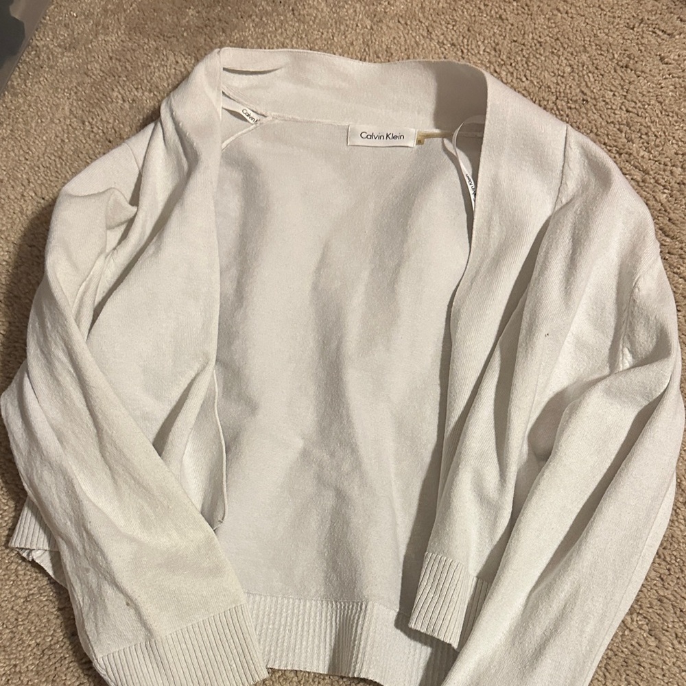 Calvin Klein Women's Cream Shrug